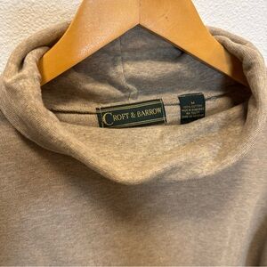 Croft & Barrow Men's Beige Turtleneck Sweater Size M